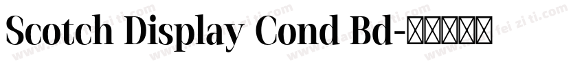 Scotch Display Cond Bd字体转换